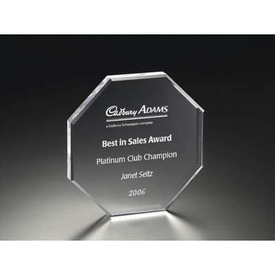 5" Beveled Octagon Award