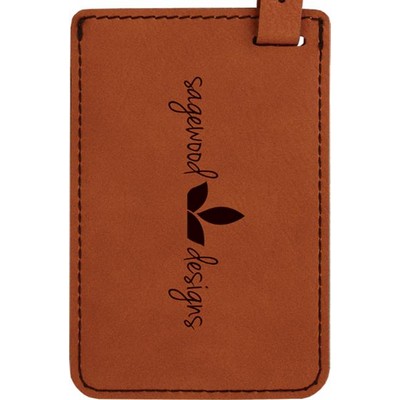 Luggage ID Tag - Rawhide, Leatherette