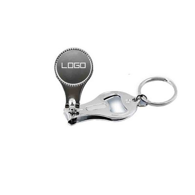 Multi Functional Metal Nail Clipper Key Chain