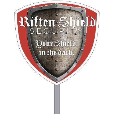 Shield Security 4 Color Process Yard Sign (9"x 9")