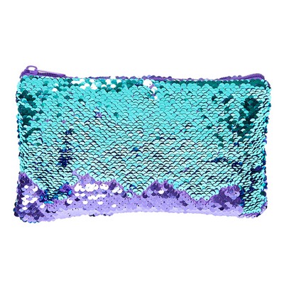 Multi functional Reversible Mermaid Sequin Cosmetic Pouch