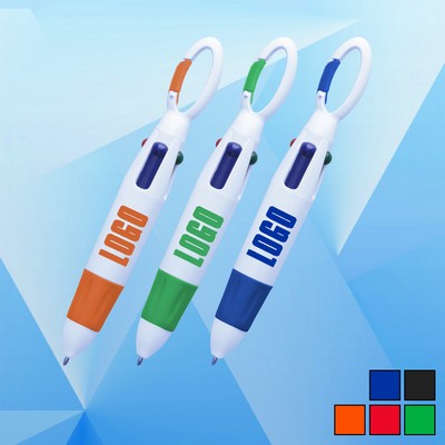 4 Color Carabiner Ballpoint Pen