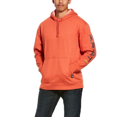 Ariat® Men's Volcanic Heather Rebar® Graphic Hoodie