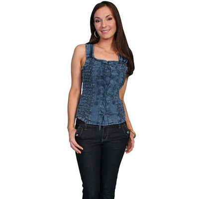 Cantina Collection Lace Up Tank Top