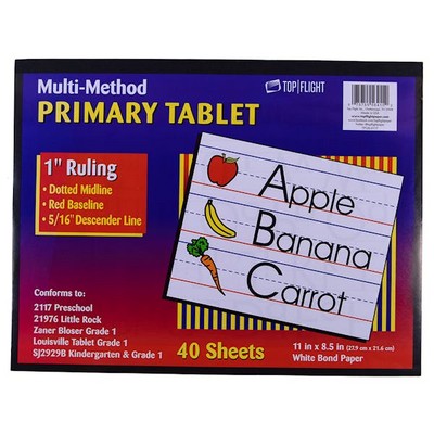 Multi-Method 1 Ruled Primary Tablet - 40 Sheets (Case of 72)