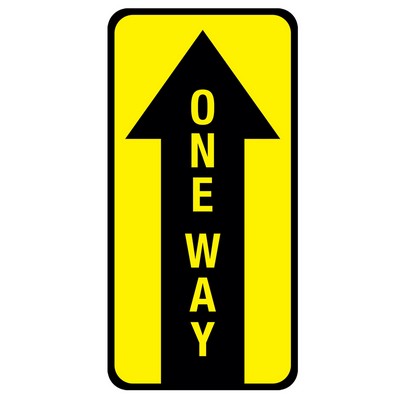 One Way Floor Decal