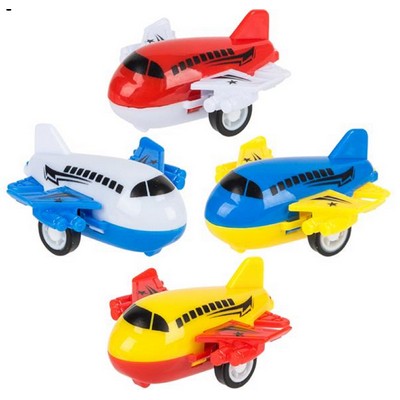 2" Plastic Pull Back Airplane