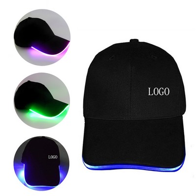 Baseball Cap w/LED Light