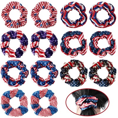 American Flag Scrunchies