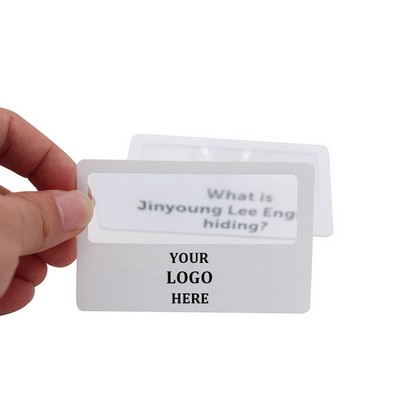 Credit Card Magnifier For Reading