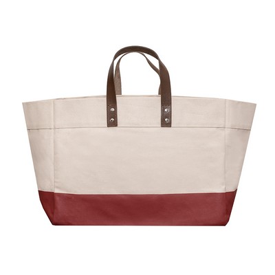 18 oz Venice Tote with Leather Handles