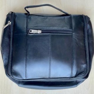 Sheep Leather Zip Around Travel Dopp Kit