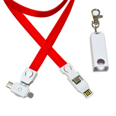 3-in-1 Lanyard Cell Phone Charging Cable