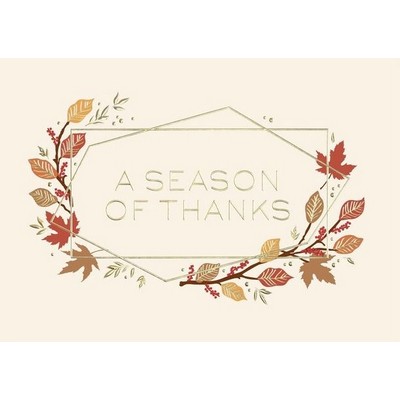 Geometric Thanksgiving Card