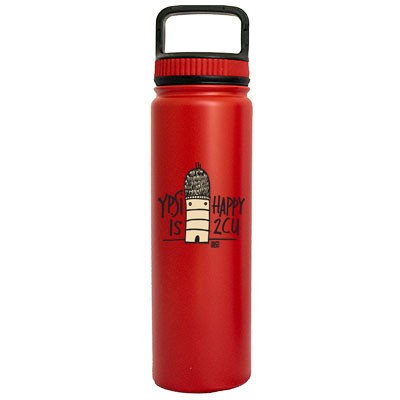 700 ML Eugene Red Satin Double Wall Vacuum Insulated Stainless Steel Sports Water Bottle