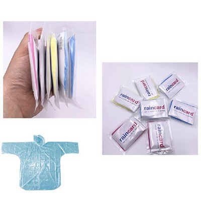 Rain Card Disposable Raincoat