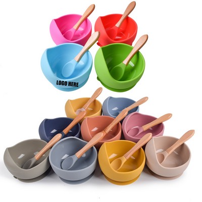 Silicone Baby Bowl and Spoon Set