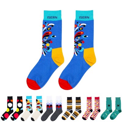 Full Color Jacquard Adult Sock