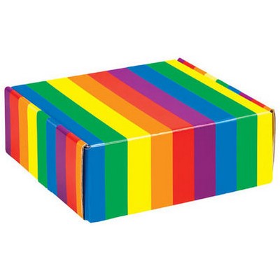 Rainbow Corrugated Mailer Box (9"x9"x4")