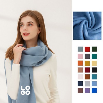 Imitation Cashmere Pure Color Scarf