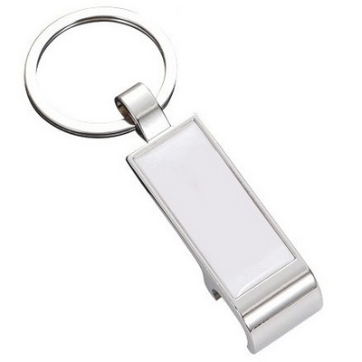 Rectangle Shape Bottle Opener Keychain