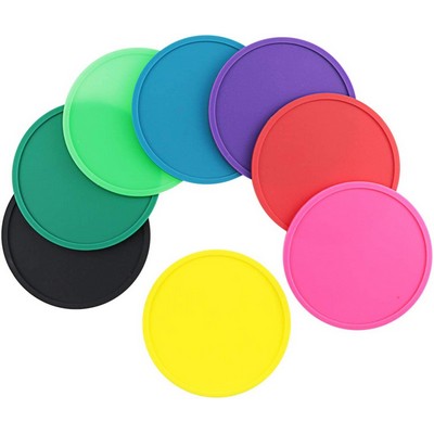 Colorful Round Silicone Coasters