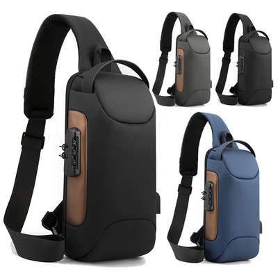 Anti-theft USB Shoulder Backpack