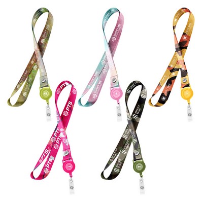 Multifunctional Easy-Pull Polyester Lanyard