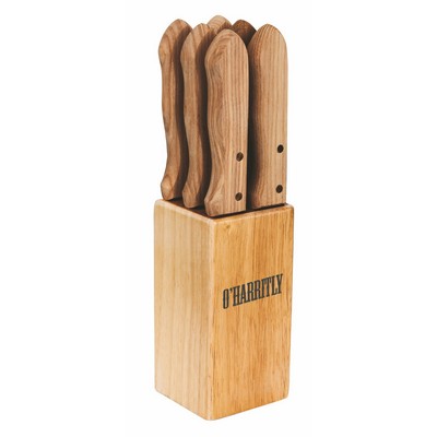 Jumbo Steak Knife Block Set