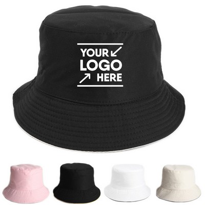 Stay Stylish With Our Reversible Cotton Bucket Cap Hat