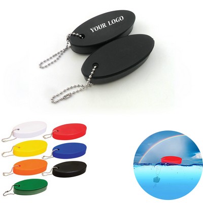 Oval Floater Key Chain