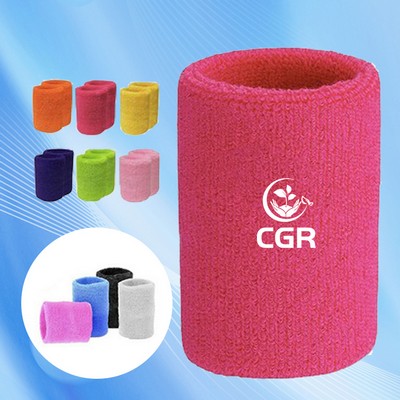 Absorbent Terry Cloth Athletic Wristband