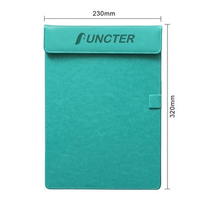 9'' X 12.6'' PU Magnetic Clipboard w/Pen Holder