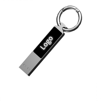 Light Up Logo USB With Keyring