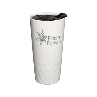 Prime Line 14oz Double Wall Ceramic Textured Tumbler