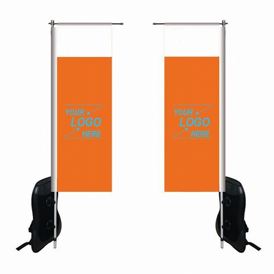 Double-Sided Rectangle Backpack Flag Kit Deluxe