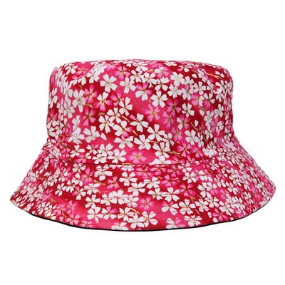 Flower Pattern #1 Sun Hat Breathable Basin Hat Beach Hat Fisherman Hat Bucket Hat