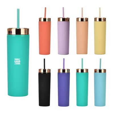 16oz Matte Acrylic Skinny Tumbler