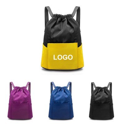 Nylon Drawstring Backpack