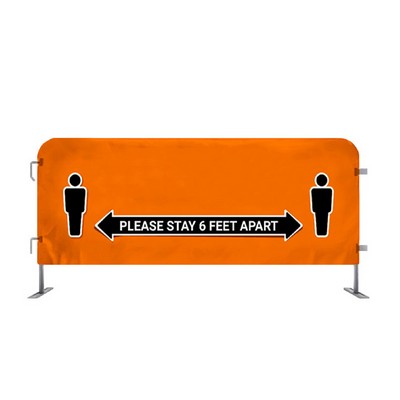 Custom Barricade Cover Trade Show Crowd Control Fence Cover