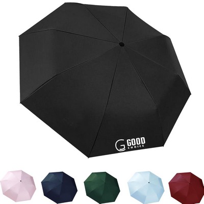 Full UV Vinyl Triple Folding Umbrella