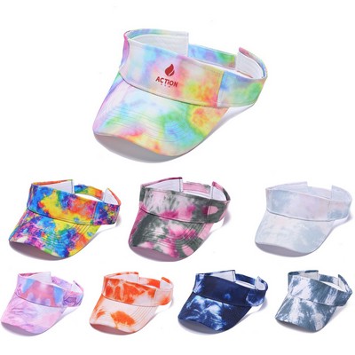 Tie Dye Sun Visor Hats