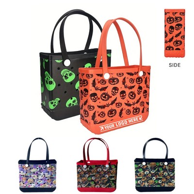 Halloween Eva Beach Tote Bag