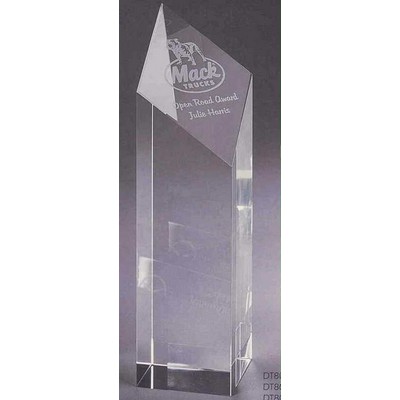 Crystal Awards/Diamond Tower (7"x3-3/8")