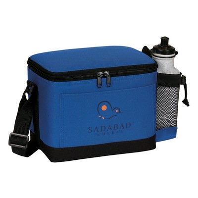 Insulated 6 Pack Cooler w/ Bottle Holder