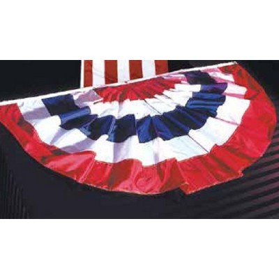 Full Fan Hand Pleated Nylon Flag (3'x6')