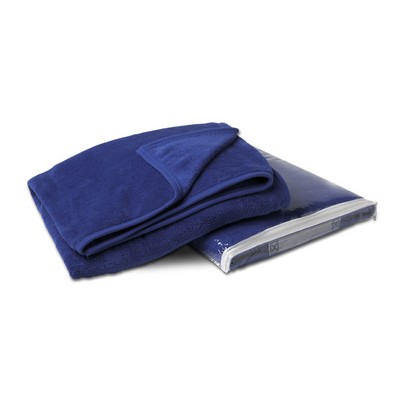 Royal Blue Coral Fleece Throw Blanket