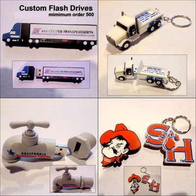 Custom Flash Drive - 128 MB Memory