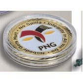 1.5" Round Plastic Coin Case