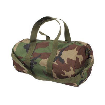 Woodland Camo 19" Polyester Shoulder Bag